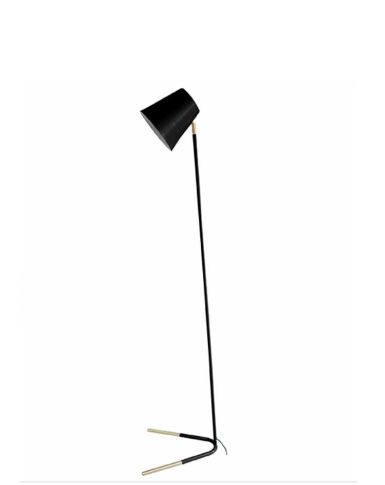 מנורת עמידה - NOBLE - מתכת שחור וזהב גובה 150 ס